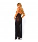 Leg Avenue Mesh And Lace High Slit Gown And String - Fits UK 8 to 14